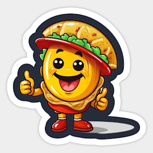 kawaii Taco cehees T-Shirt cute potatofood funny Sticker